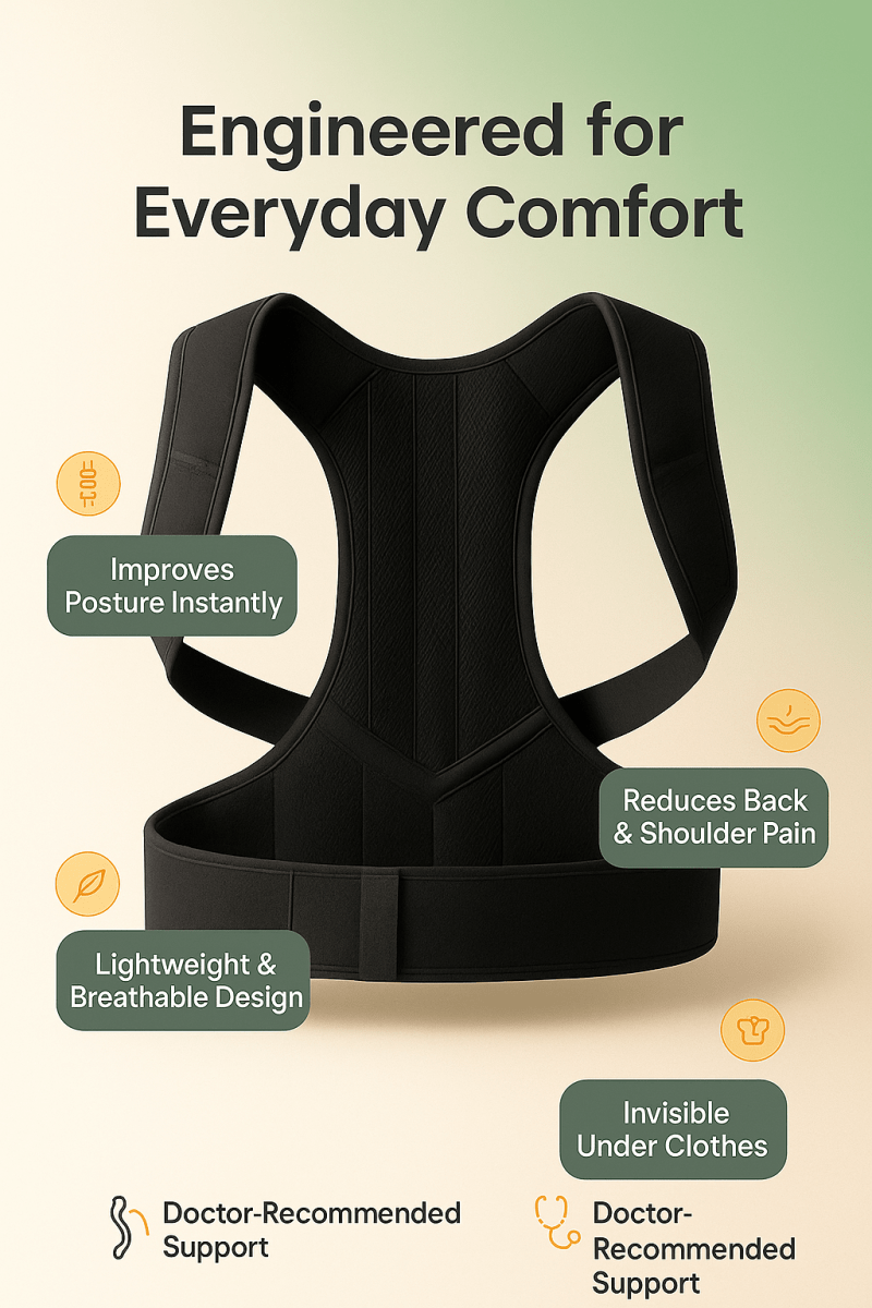 RIZZ Posture Corrector Belt — Premium Back Support for Daily & Medical Use - RIZZ